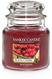 Yankee Candle Black Cherry 411 g Classic średnia świeczka zapachowa (YSSBC1 /