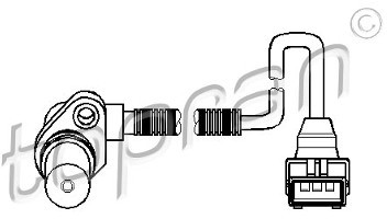 TOPRAN Generator impulsów, wał korbowy 205 893