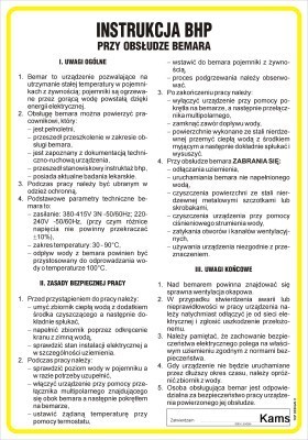IAG10 Instrukcja BHP przy obsłudze bemara
