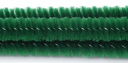 Darice vaessen Creative 10423  60 środki czyszczące do rur do majsterkowania i dekorowania, Chen iulle, ciemnozielony, 30 x 0.6 x 0.5 cm, 25-jednostek