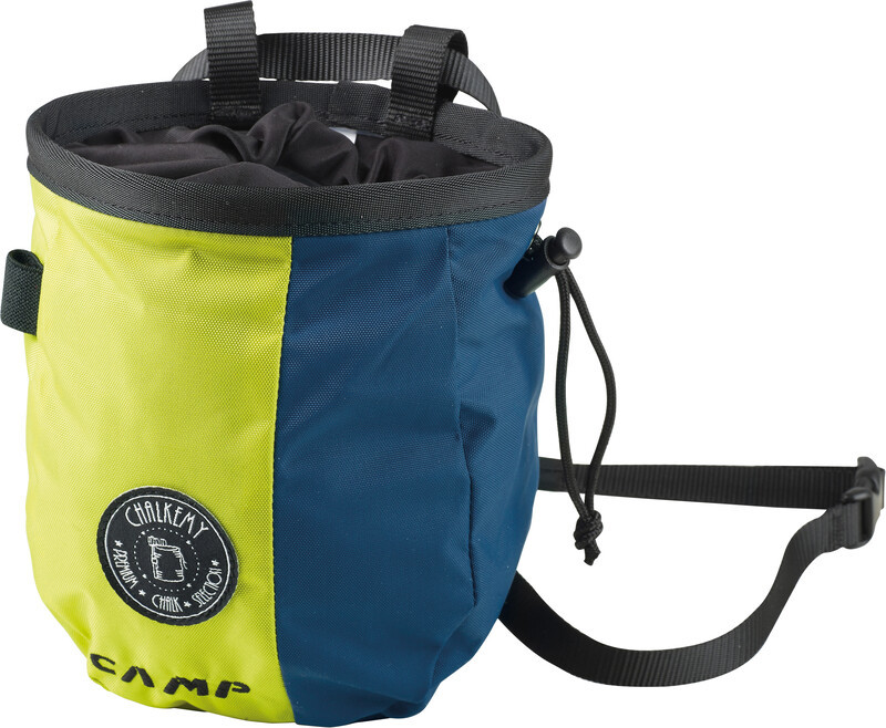 Camp Patabang Chalk Bag, green/dark blue 2021 Magnezje i torebki na magnezje 1376-Green/Dark Blue-1.9 L