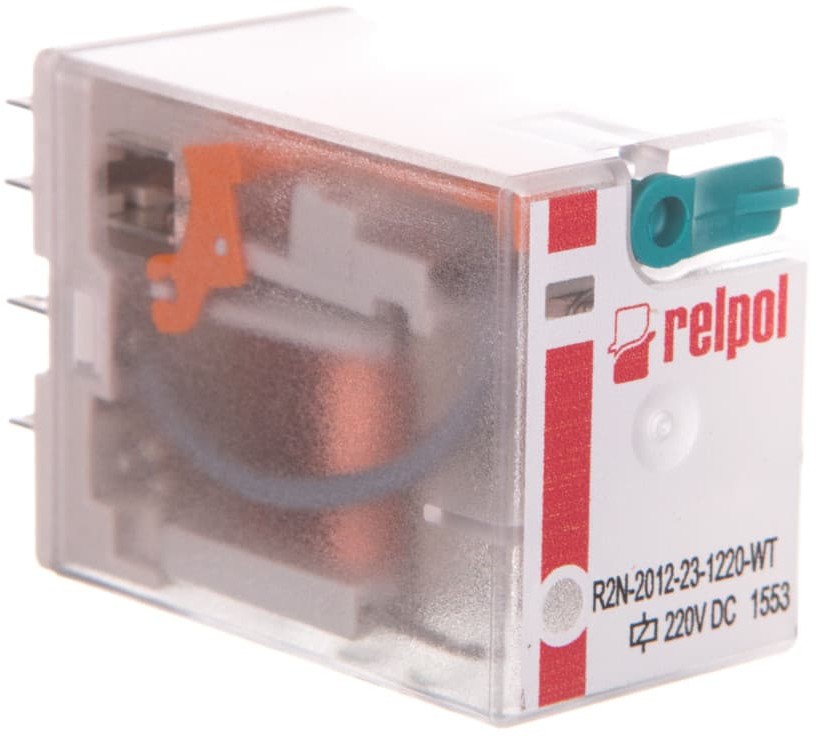Relpol Przekaźnik przemysłowy 2P 12A 220V DC R2N-2012-23-1220-WT 861238 861238