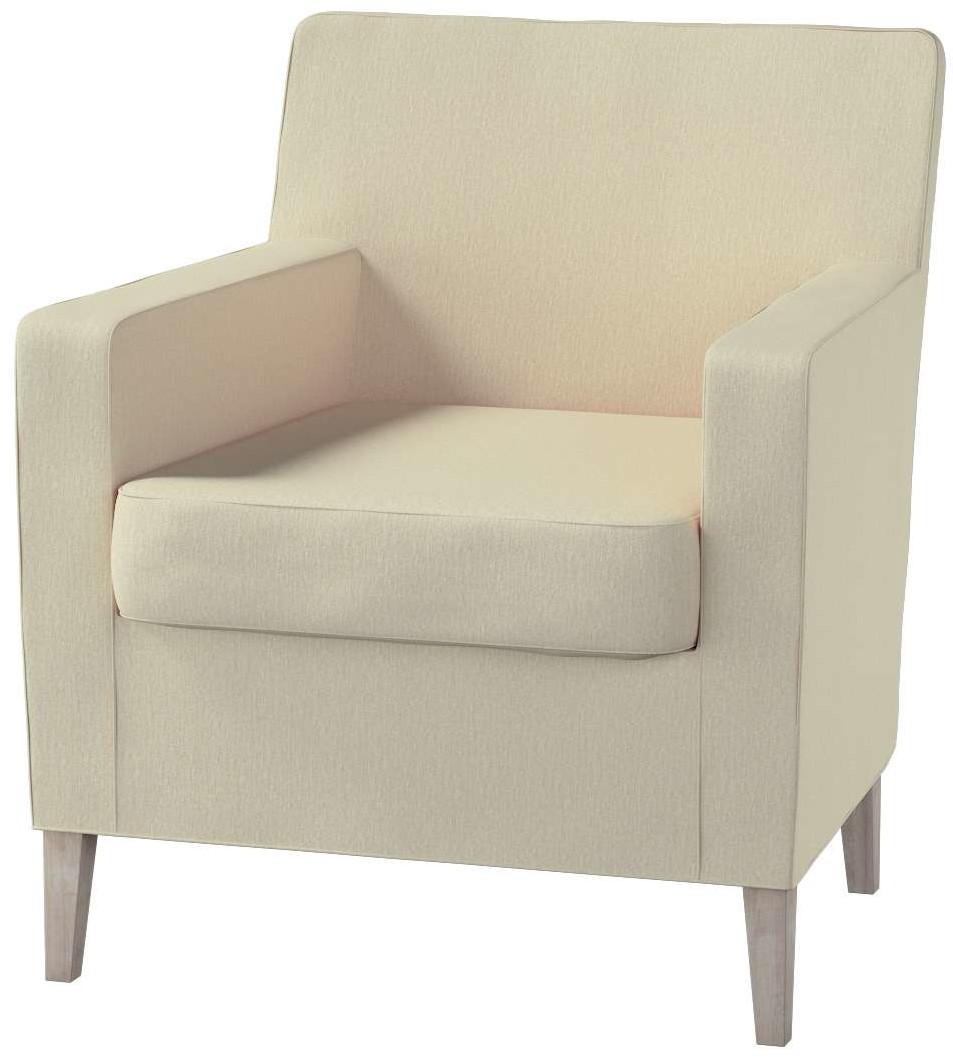 Dekoria pl pl Pokrowiec na fotel Karlstad kremowy szenil 61 x 56 x 80 cm Chenille 621-702-22