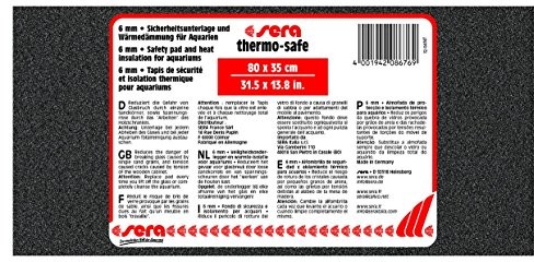 Sera surowice Thermo-Safe akwariów Pad podkładaniu bezpieczeństwa i izolacji cieplnej do akwariów, 80 x 35 cm 8676