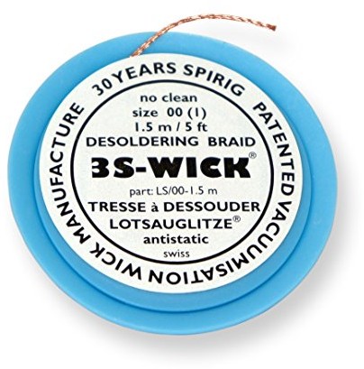 Spirig spirig 3S-Wick lotsau glitze 0,8 MM na 1,5 m szpula antystatyczną, wick0.8  1.5 WICK0.8-1.5