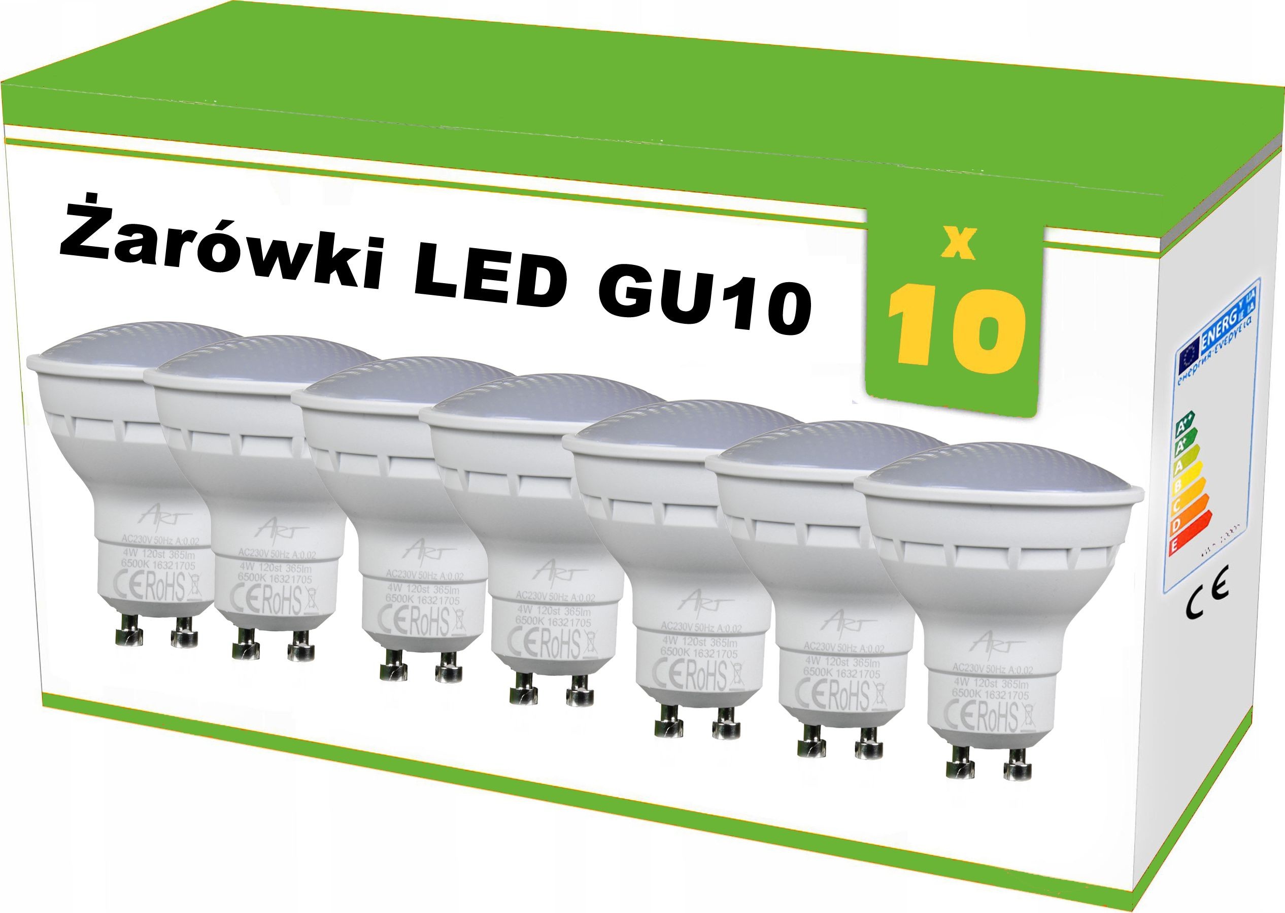 ART Żarówka LED GU10, 4W, AC230V, CW blist. L4001632