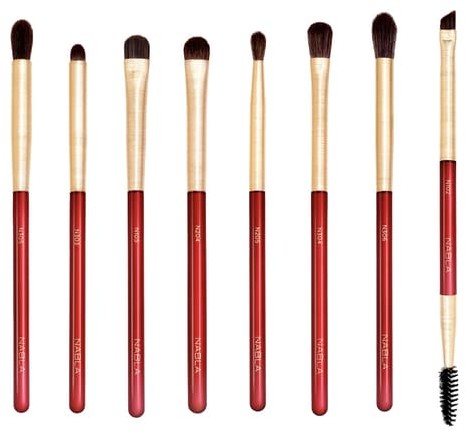 NABLA Ruby Complete Eye Brush Set - Zestaw pędzli do makijażu oczu