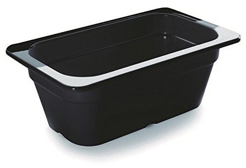 Lacor 66465j czarnym GN-behalter Melamine GN 1/4 X 65 mm, melamina, czarna, 27 x 16 x 7 cm 66465J