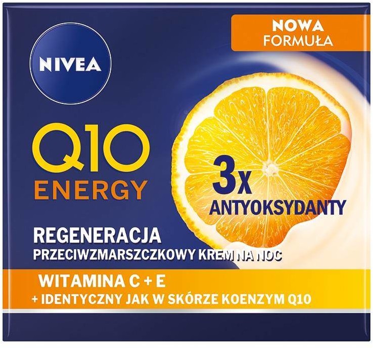 Nivea Q10 Energy Regeneracja przeciwzmarszczkowy krem na noc 50ml 93684-uniw