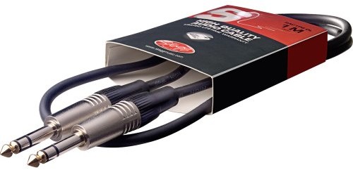 Stagg sac1ps DL Deluxe symetryczny przewód instrument (Jack-do-jacka, 1 m) SAC1PS DL