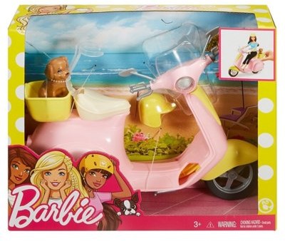 Mattel Barbie Skuter Ze Szczeniaczkiem DVX56