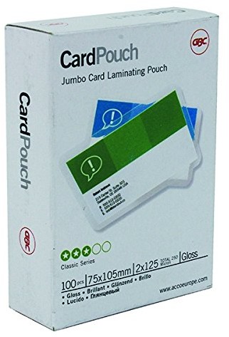 GBC 3740303 akcesoria do laminacji 75 X 105 MM, 2 X 125 Micron błyszczący, 100 3740303