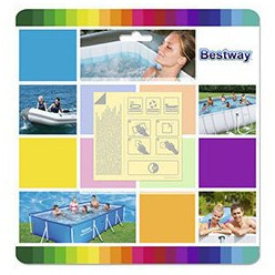 Bestway Wodoodporne Łatki naprawcze do Basenów Materaca Dmuchanego 62091 8131