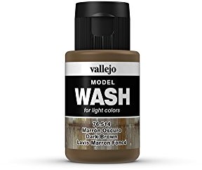Vallejo vallejo 35 ML, Wash-kolor do modelarstwa, ciemnobrązowy 76514