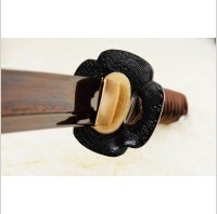 Kuźnia mieczy samurajskich MIECZ SAMURAJSKI WAKIZASHI DO TRENINGU, STAL WYSOKOWĘGLOWA 1095 WARSTWOWANA CZERWONA DAMASCEŃSKA, R832