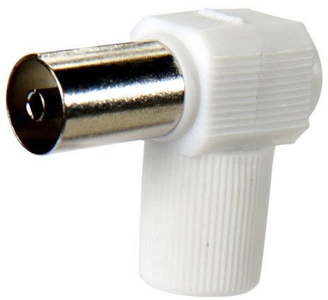 MAURER conector TV hembra acodado 9,5 mm. 19110180