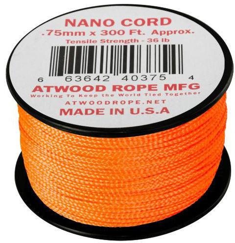 Linka Atwood Rope MFG Nano Cord 91 m - Neon Orange (CD-NC3-NL-0P) H CD-NC3-NL-0P