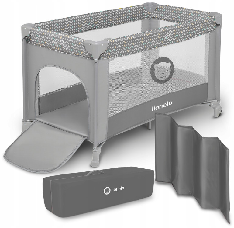 Lionelo ŁÓŻECZKO TURYSTYCZNE SKŁADANE KOJEC ADRIAA GREY SCANDI 57817