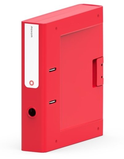 ORPLAST Plastikowy segregator na dokumenty NewBINDER 70mm czerwony 6079-uniw