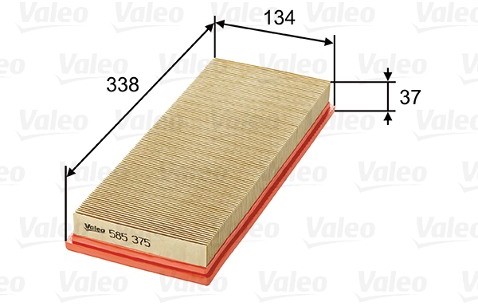 Valeo filtr powietrza panelowy 585375 - Bezpłatny zwrot do 30 dni, największy wybór produktów. 585375