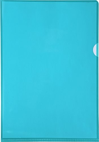 Exacompta 661205e przezroczystych koszulek na akta (gładkim mocnego, PCW 130, DIN A4) opakowanie  sztuk, zielony 661295E