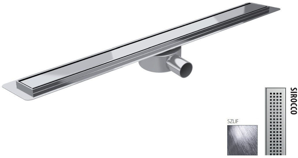 Wiper New Premium Slim Sirocco Zestaw Odpływ liniowy 80 cm szlif 100.3386.02.080