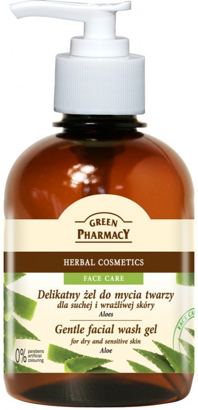 Green Pharmacy Delikatny żel do mycia twarzy Aloes GP-0124