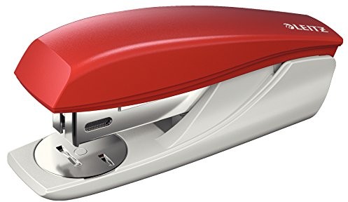 Leitz NeXXt Series małego biura zszywacz, 25 kartek, w opakowaniu typu blister  parent ASIN  DE (4), czerwony 55016025
