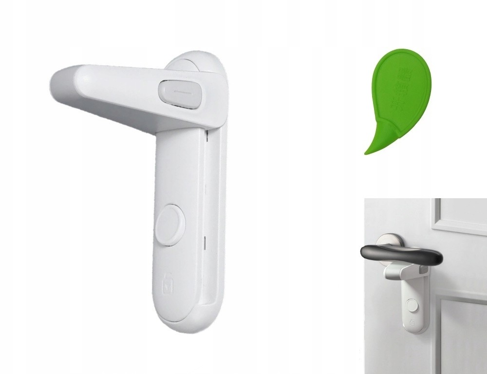 blokada klamki zamknięcie do drzwi okna bez klucza