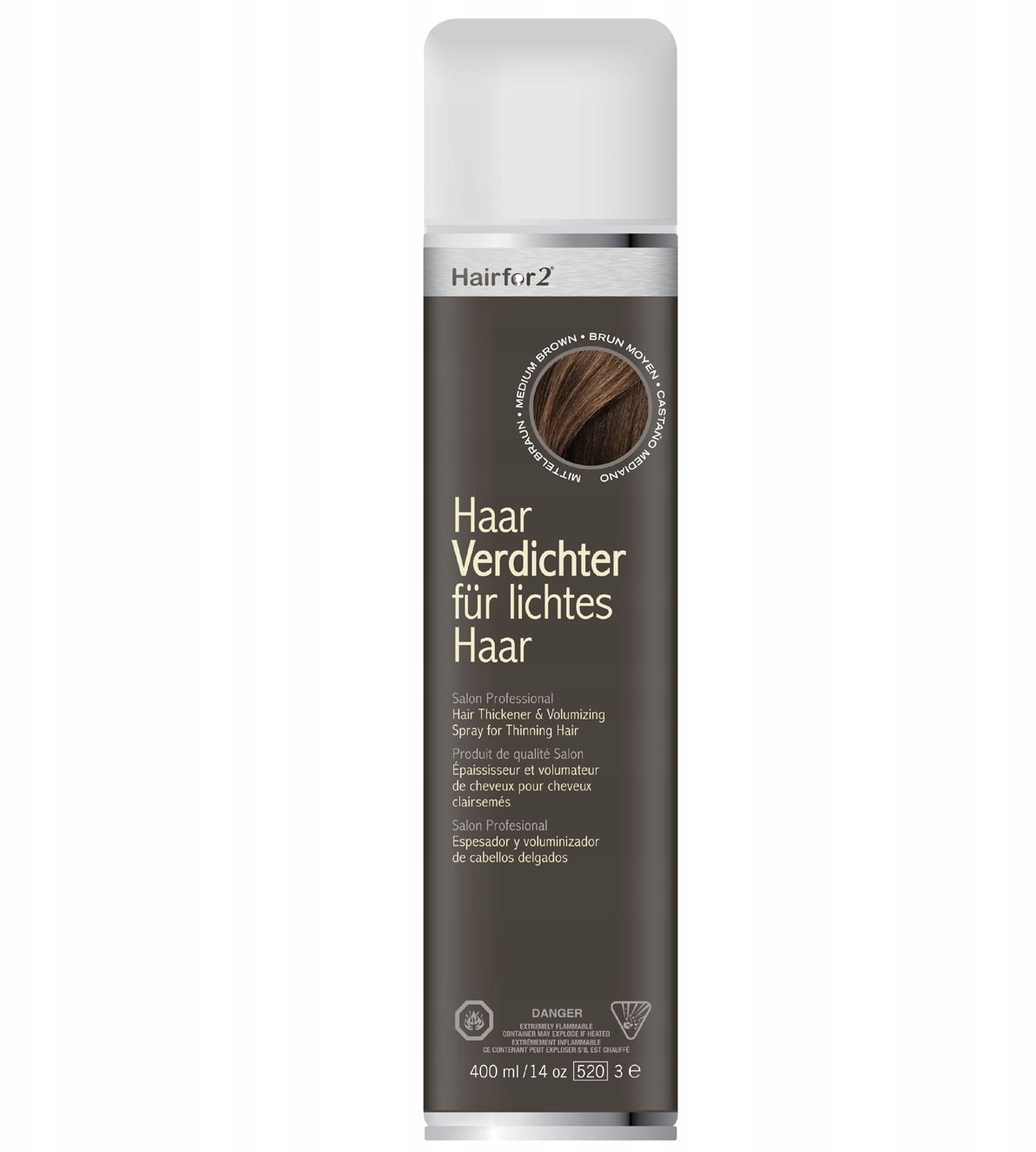 HairFor2 400ml Mikrowłókna w Sprayu Zagęszczanie
