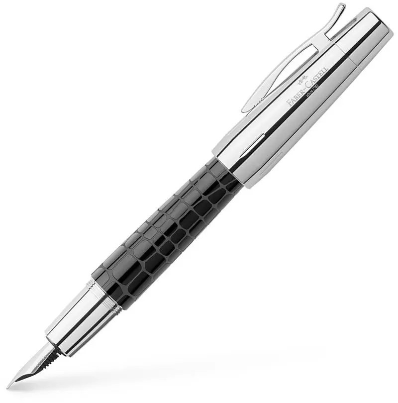 Faber Castell Pióro wieczne E-motion Resin I Croco M, czarne 148230