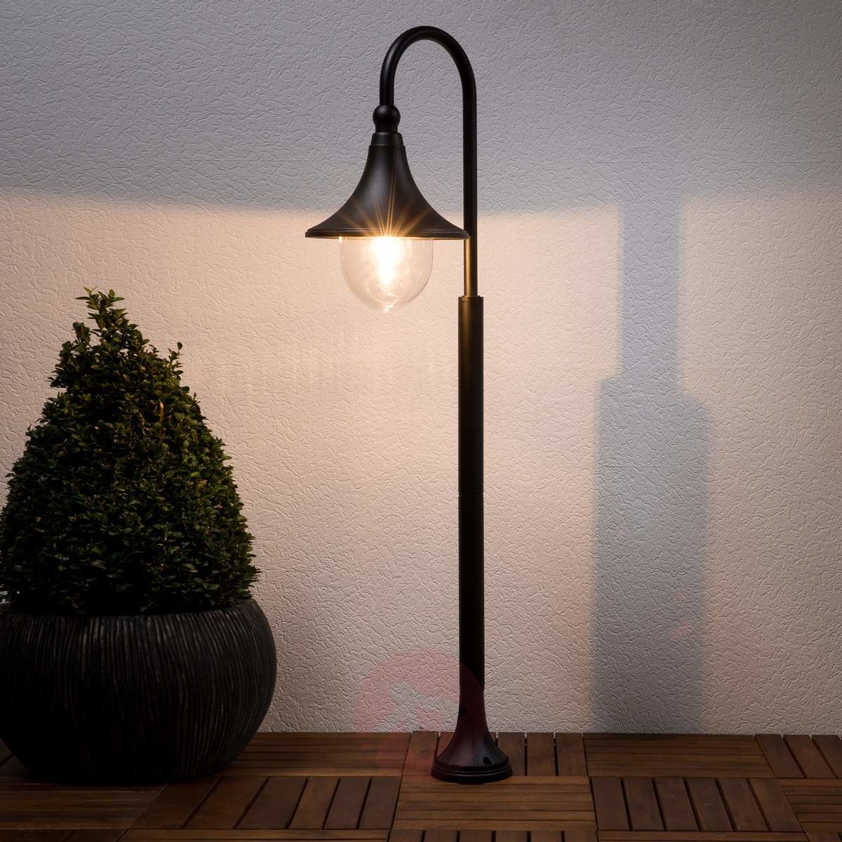 Lampenwelt Lampa do oświetlania dróg Daphne w czerni