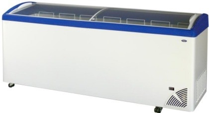 Byfal Witryna chłodnicza skrzyniowa z szybą wypukłą i elektronicznym sterownikiem 650 l | ARO-705/3-A ARO-705/3-A