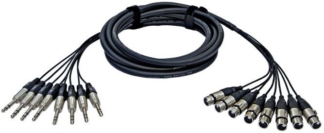 Alva Kabel 8 x XLRf - 8 x TRS 5 m