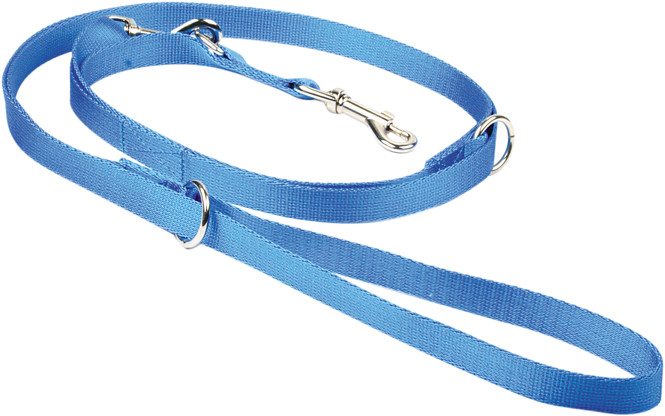Chaba Smycz taśma regulowana błękitna 16mm/260cm PCHBD04