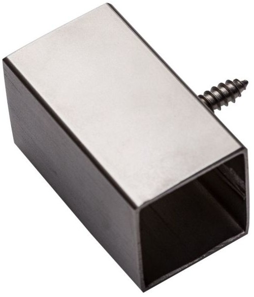 Kornik Uchwyt boczny tralki  nierdzewny 22 x 22 mm 4 szt.