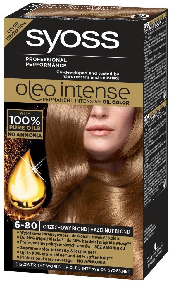 Schwarzkopf Syoss Farba do włosów Oleo 6-80 orzechowy blond 1op.
