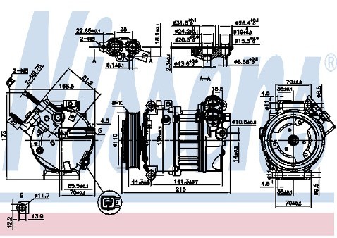 NISSENS Parownik klimatyzacji 92283