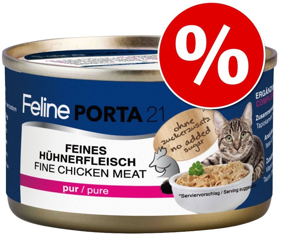 Porta 21 Zestaw Feline 24 x 90 g - Tuńczyk ze szprotkami