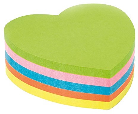 Kores n48705 W konkurencyjnej notatki serce, 70 X 70 MM, 250 arkuszy 48705