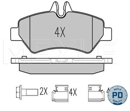 Wulf Gaertner Autoparts Zestaw klocków hamulcowych, hamulce tarczowe Wulf Gaertner Autoparts 025 291 9019/PD