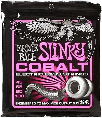 top Ernie Ball Cobalt Slinky Electric Bass Guitar Strings 2734