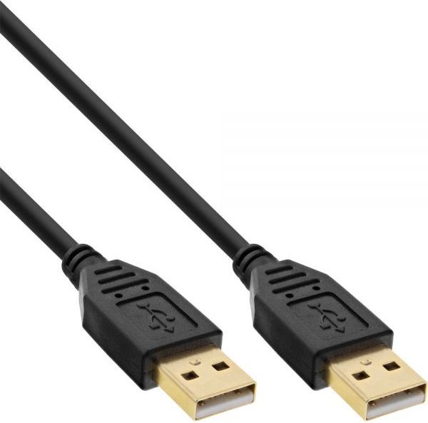 InLine Kabel USB USB A > USB A M/M Czarny 2m 34318S 34318S