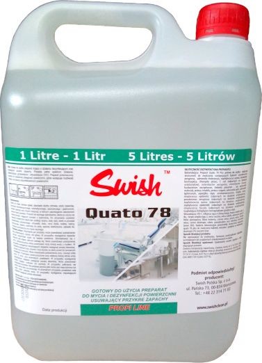 Swish Quato 78 Plus Gotowy do użycia preparat myjąco-dezynfekujący 5 l QUATO 78/PLUS/5L