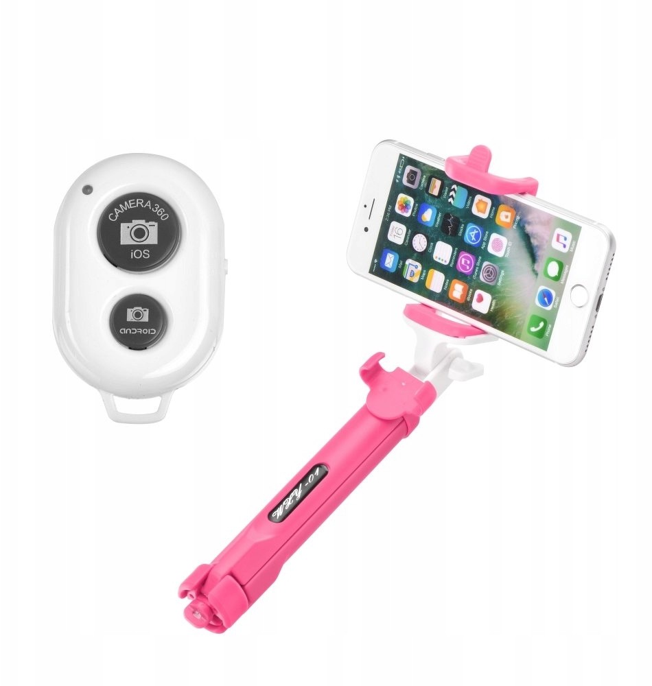 Zestaw / uchwyt do selfie z pilotem na bluetooth