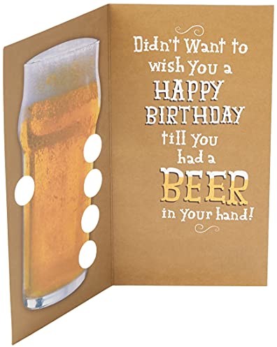 Hallmark Hallmark Kartka urodzinowa 'Beer' - średnia 25443602