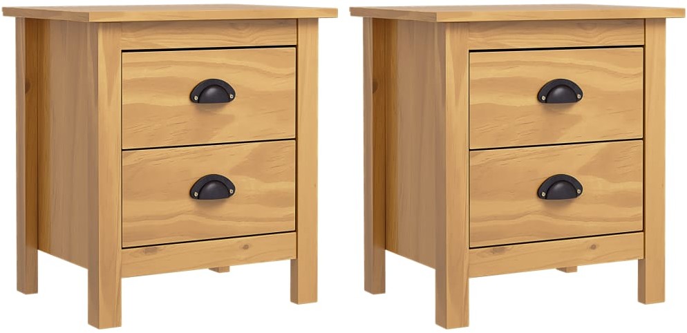 vidaXL Szafki nocne Hill Range, 2 szt., 46x35x49,5 cm, drewno sosnowe