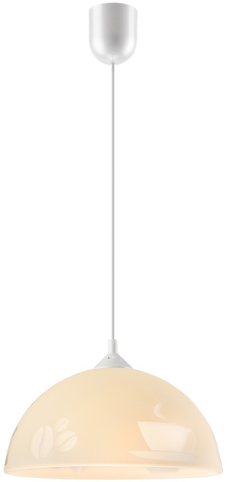 Lamkur Żyrandol na lince 1xE27/60W/230V kawa