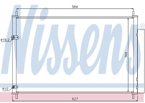 NISSENS Skraplacz, klimatyzacja 940007