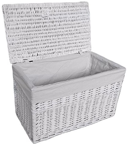 DVier Kosz na pranie Laundry WEIDE Biały 62 X 35 h.37 08 wrt02 °C VWWK-08WRt02-c